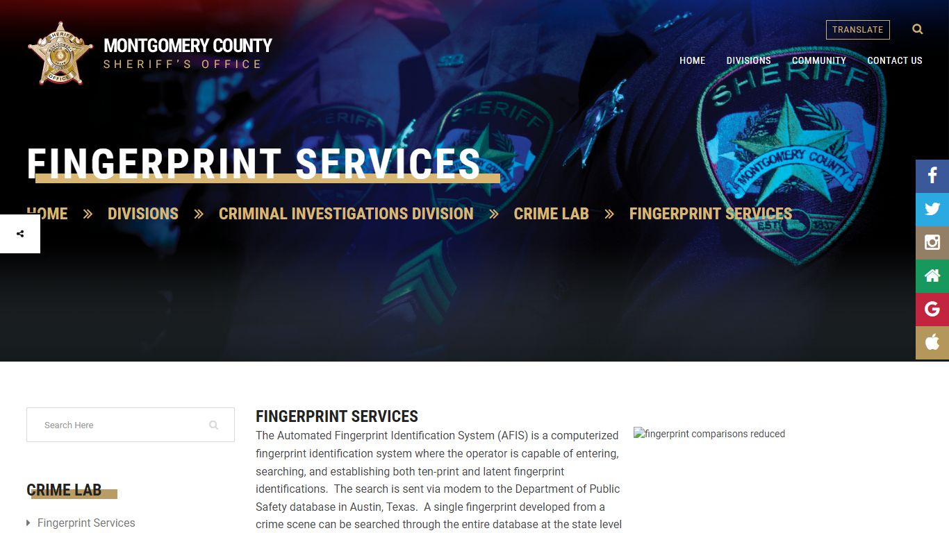 Welcome to Montgomery County Sheriff's office